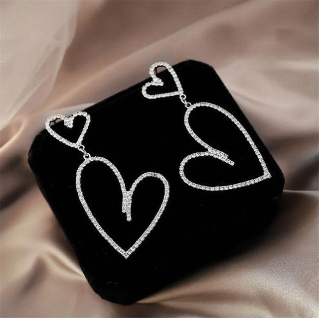 2020 New Arrival Metal Hyperbole Round crystal earing Women Dangle Earrings Fashion Female Korean Simple Jewelry Circle Earrings