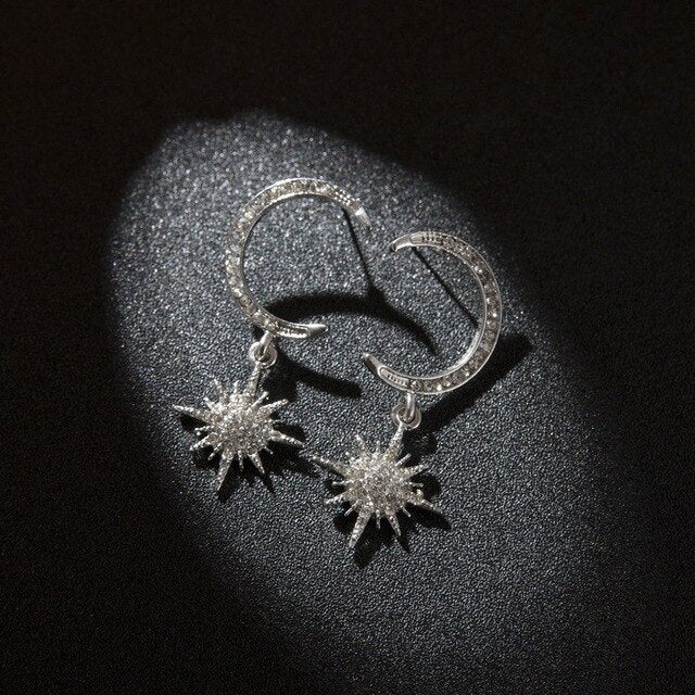 2020 New Arrival Metal Hyperbole Round crystal earing Women Dangle Earrings Fashion Female Korean Simple Jewelry Circle Earrings