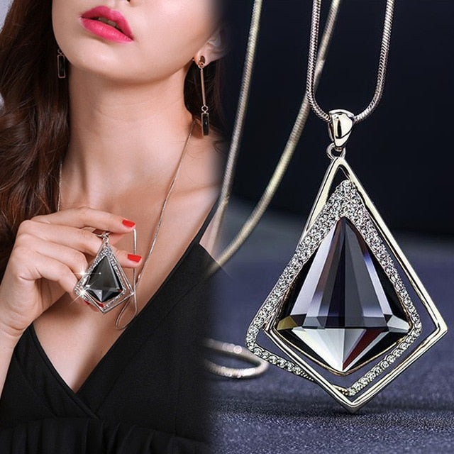 Long Necklaces & Pendants for Women Maxi Collier Femme Geometric Chain Fashion Necklace Statement Colar Accessories Jewelry 2019
