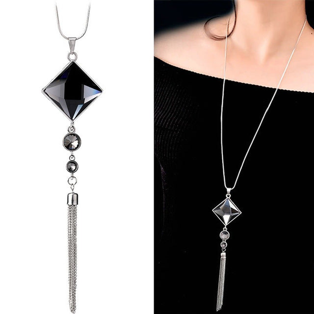 Long Necklaces & Pendants for Women Maxi Collier Femme Geometric Chain Fashion Necklace Statement Colar Accessories Jewelry 2019