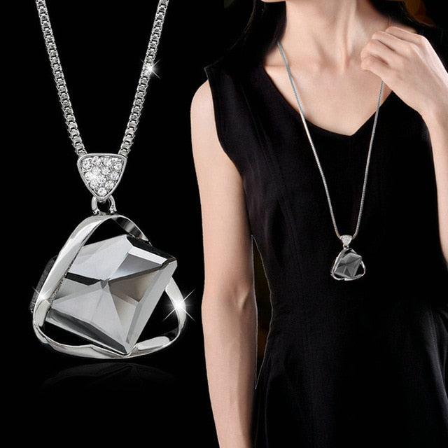 Long Necklaces & Pendants for Women Maxi Collier Femme Geometric Chain Fashion Necklace Statement Colar Accessories Jewelry 2019