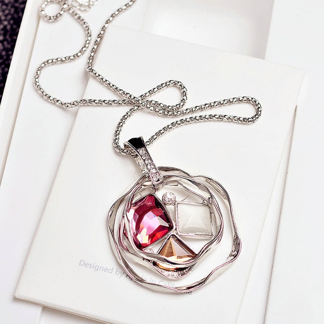 Long Necklaces & Pendants for Women Maxi Collier Femme Geometric Chain Fashion Necklace Statement Colar Accessories Jewelry 2019