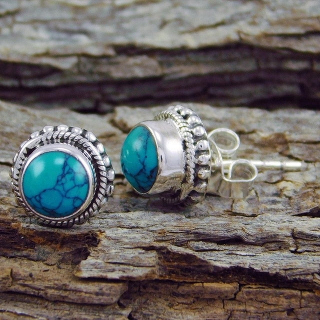 Boho Ethnic Green Resin Stone Drop Dangle Earrings For Women Indian Tribal Vintage Earrings pendientes mujer moda 2019 Z4E680