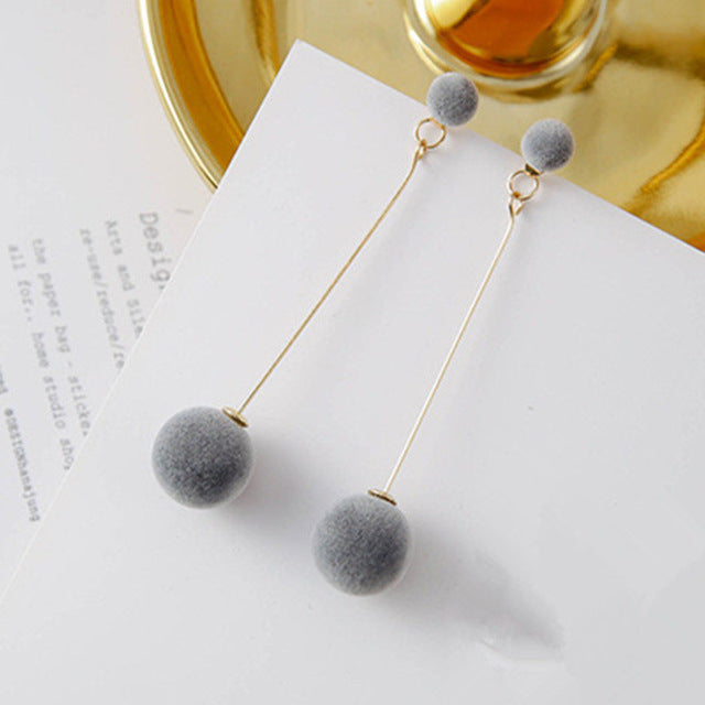 Moda coreana largo pendiente geométrico asimétrico Diamante de imitación círculo pendientes nuevo acrílico pendiente para mujer regalo fiesta boda