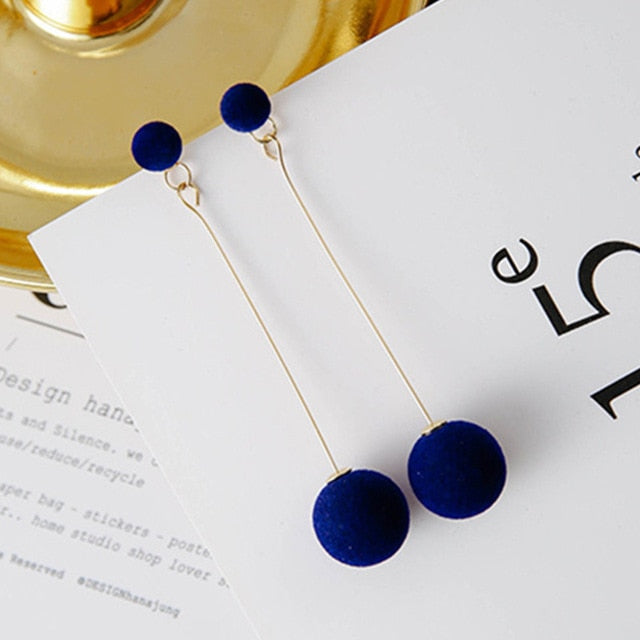 Moda coreana largo pendiente geométrico asimétrico Diamante de imitación círculo pendientes nuevo acrílico pendiente para mujer regalo fiesta boda